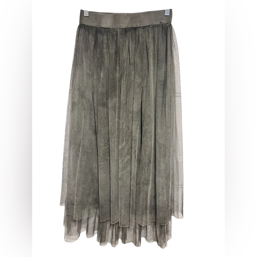 Elegant Gray Maxi Skirt for Women